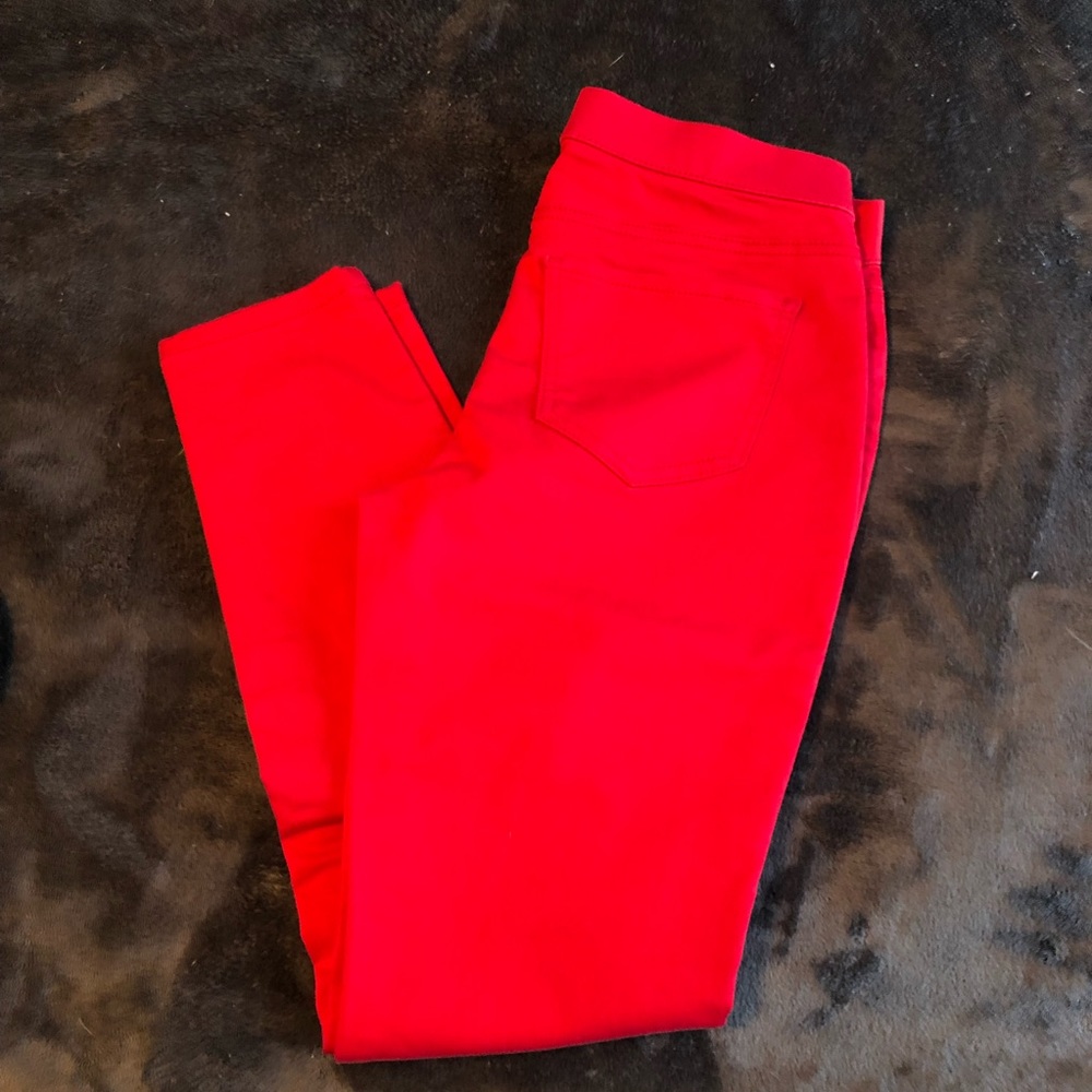 Thick Red Leggings